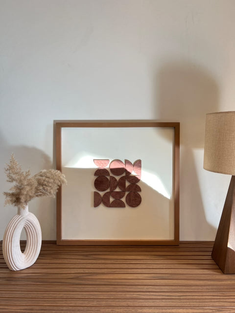 Bauhause Centered - Wooden Wall Art