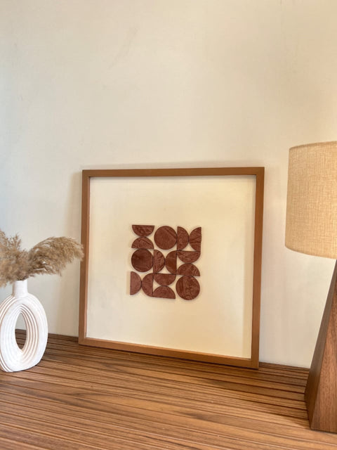 Bauhause Centered - Wooden Wall Art