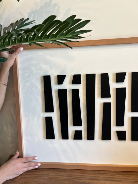 Oblique - Wooden Wall Art