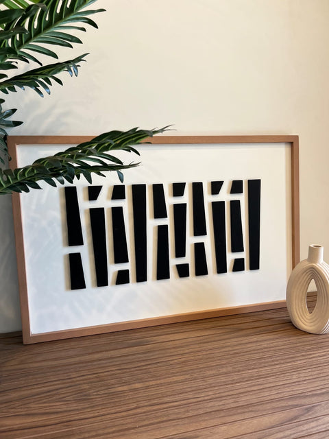 Oblique - Wooden Wall Art