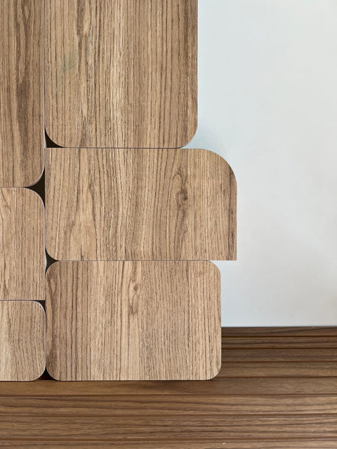 Curva - Oak - Wooden Wall Art