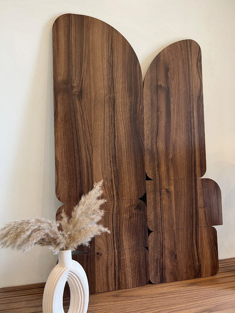 Curva - Walnut - Wooden Wall art