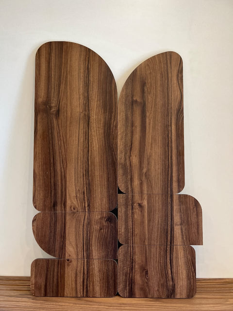 Curva - Walnut - Wooden Wall art
