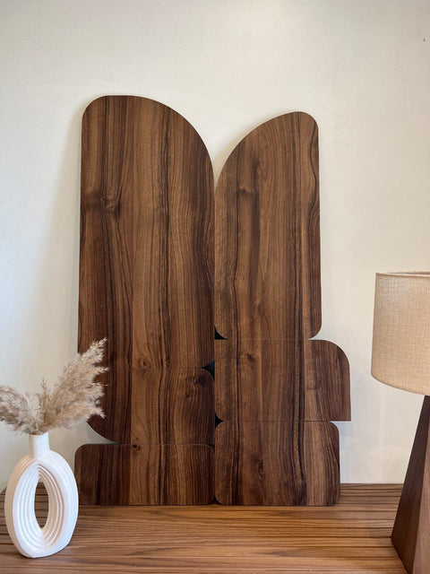Curva - Walnut - Wooden Wall art