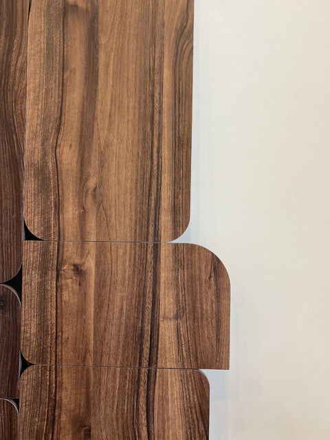 Curva - Walnut - Wooden Wall art