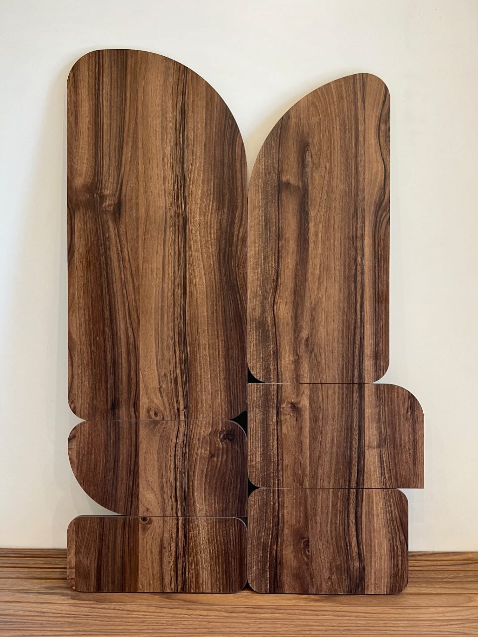 Curva - Walnut - Wooden Wall art