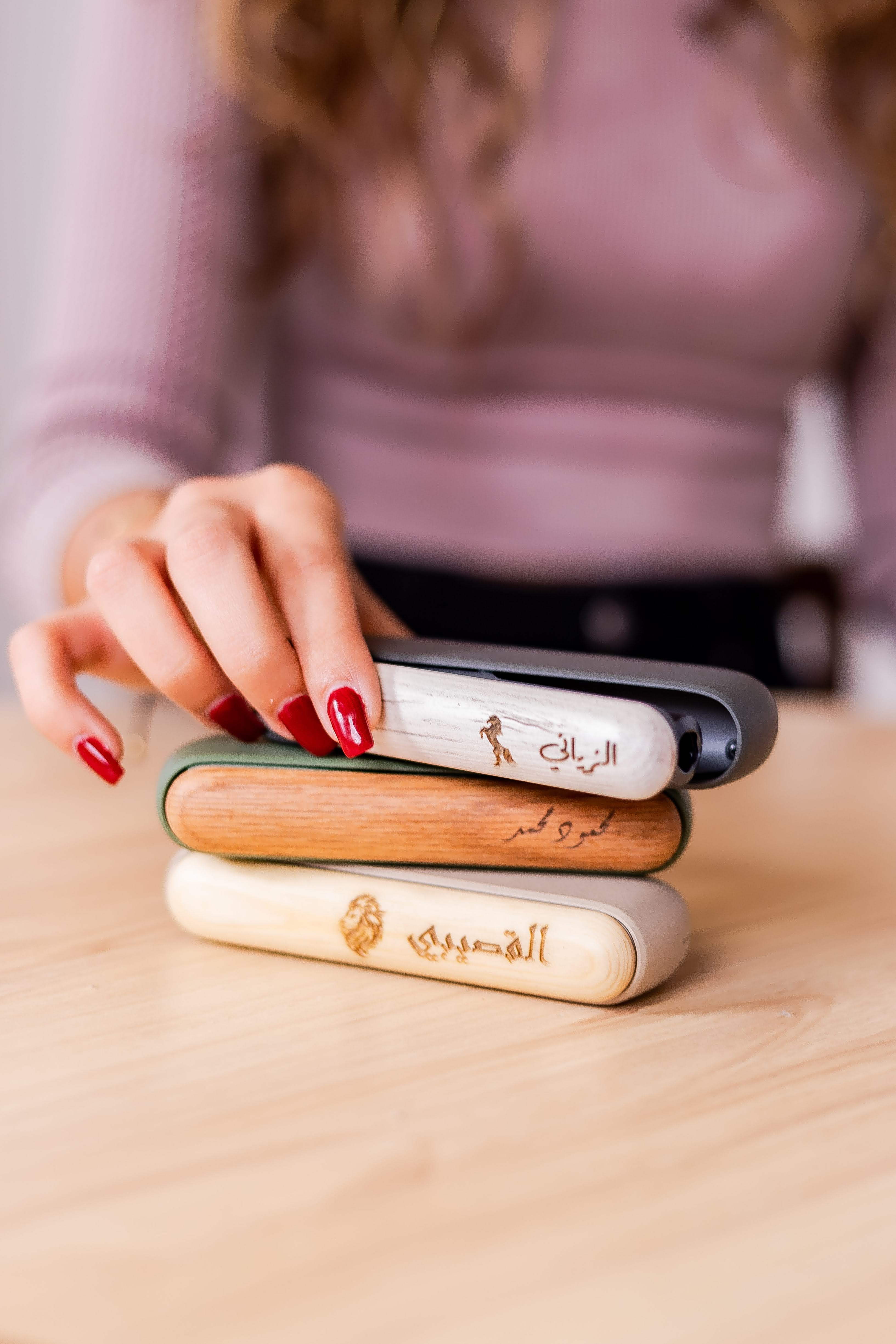 Pack of 3 - Personalized Wooden Door for iQOS Iluma & Iluma I