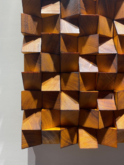 Burnt Wood Acoustic Sound Diffuser - Wood Workers Global