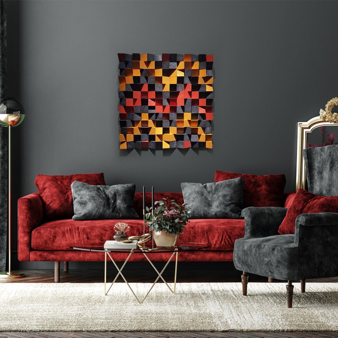 Geometric Wood Wall Art - Wood Workers Global