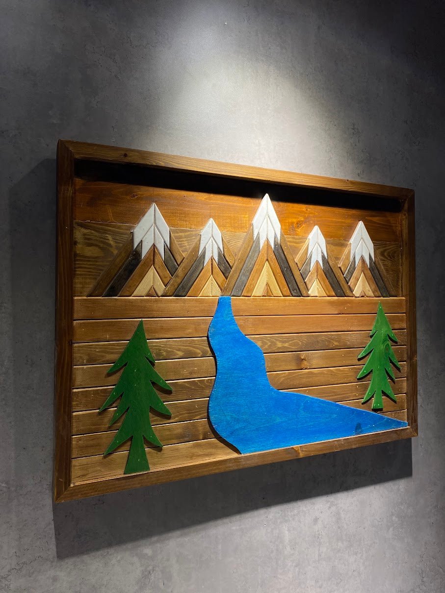 Mountains 3D Wall Art