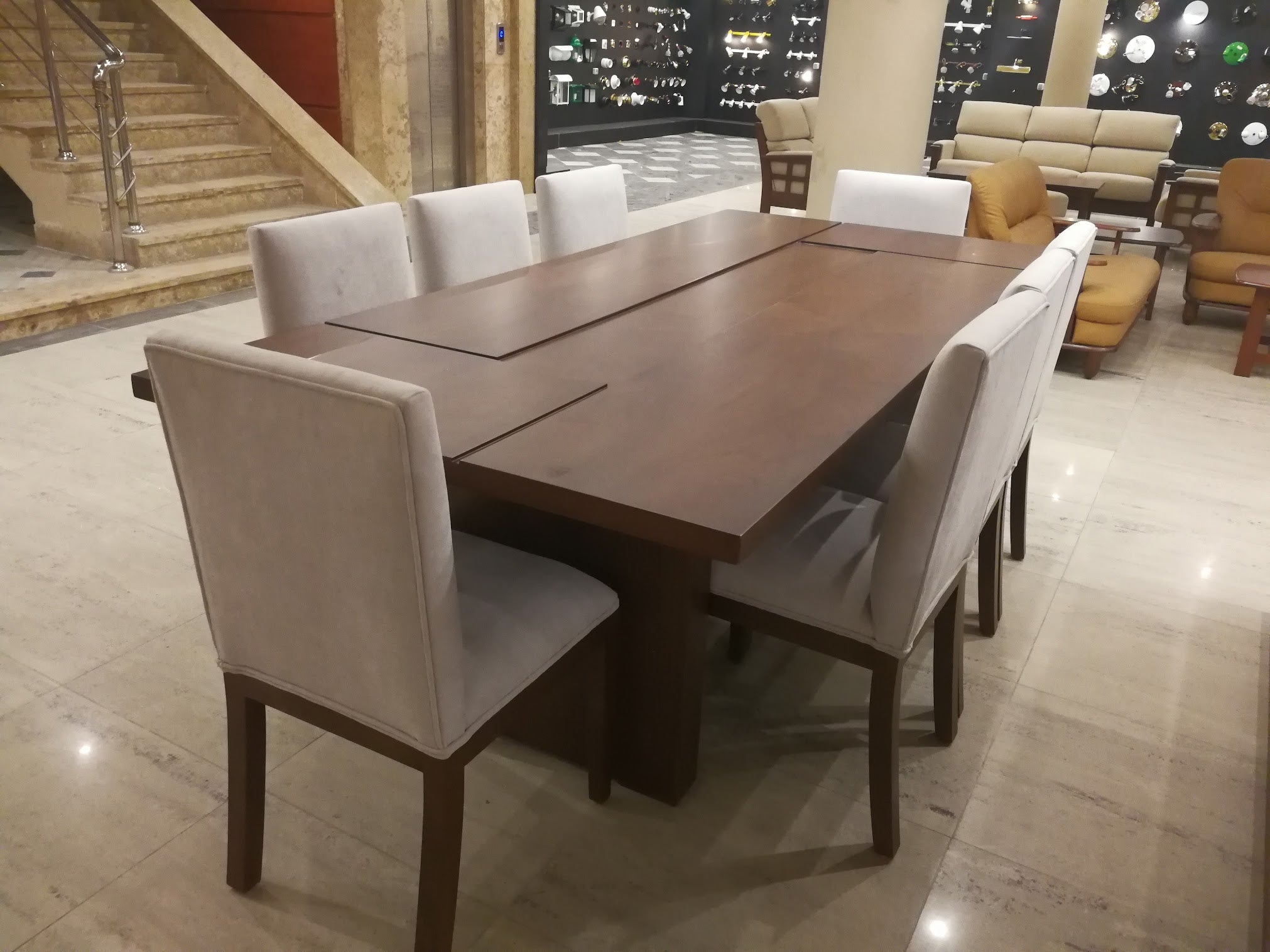 Modern Walnut Dinning room