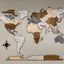Wooden World Map 120 cm / 47"
