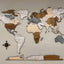 Wooden World Map - Multiple Sizes