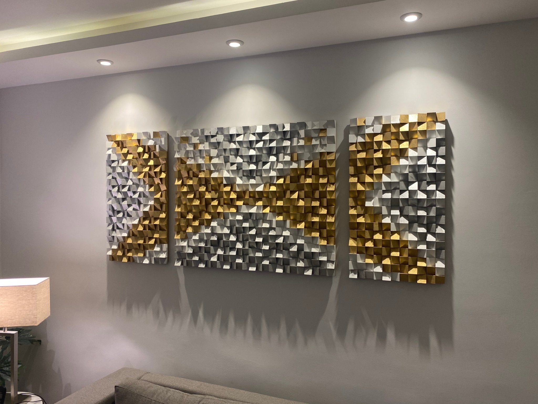  لوحة حائط فنية مكونة من 3 قطع