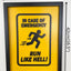 In case of an emergency - RUN LIKE HELL - Wall Art