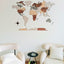 Wooden World Map - Multiple Sizes