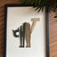 "CHAT" Cat Silhouette - Wall Art