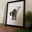 "CHAT" Cat Silhouette - Wall Art