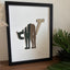 "CHAT" Cat Silhouette - Wall Art