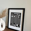 "BLACK WHITE" - Wall Art