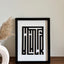 "BLACK WHITE" - Wall Art