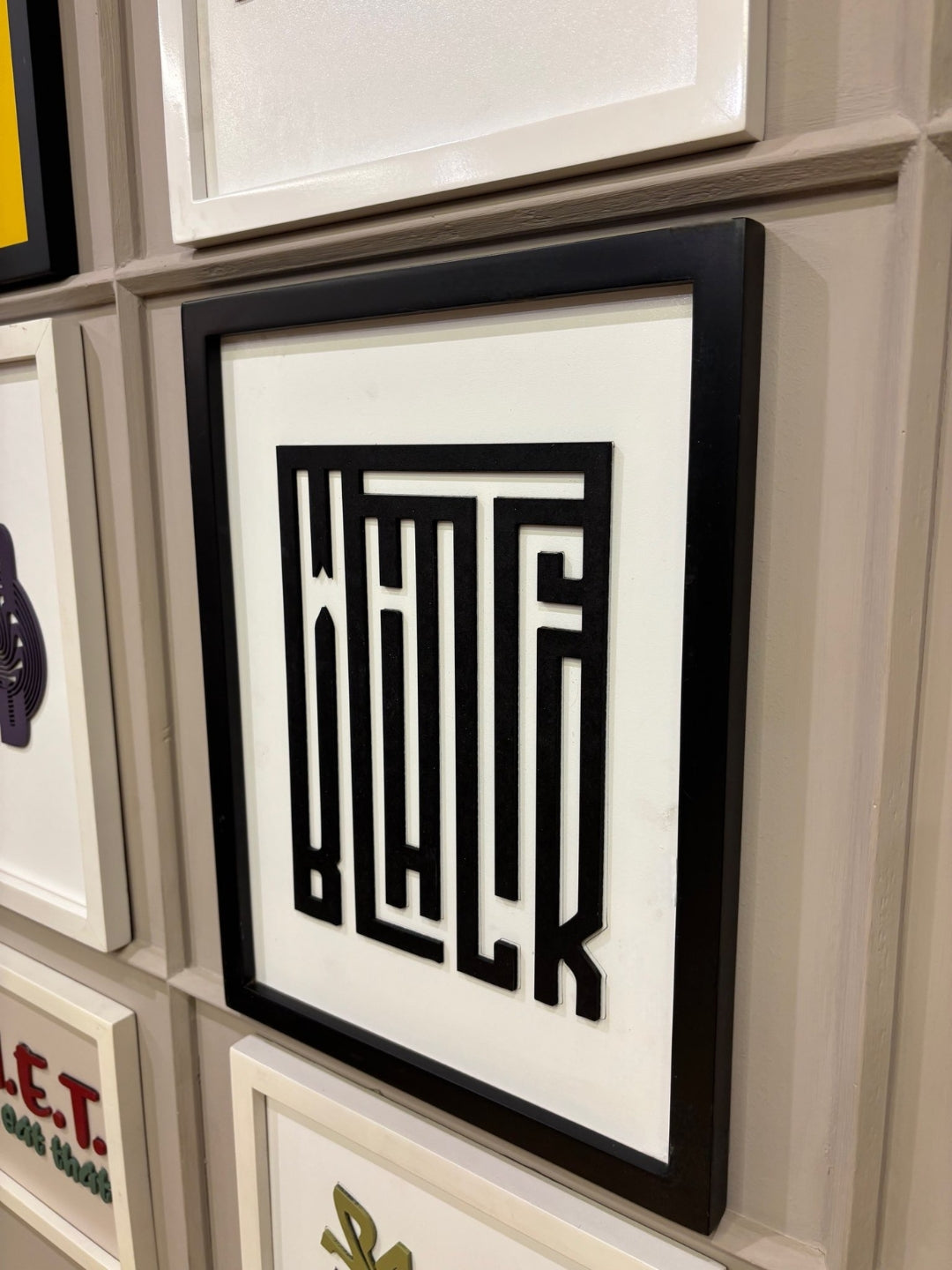 "BLACK WHITE" - Wall Art