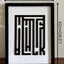 "BLACK WHITE" - Wall Art