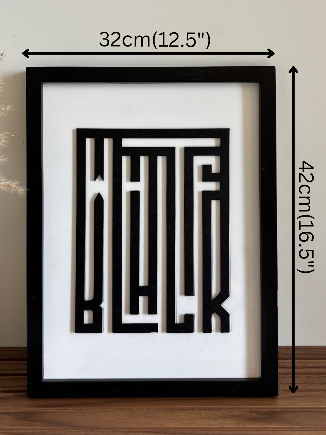 "BLACK WHITE" - Wall Art