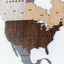 Wooden World Map 120 cm / 47"