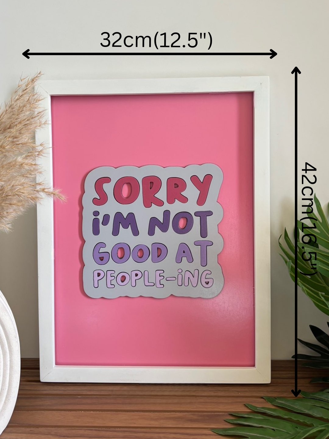 SORRY I'M NOT GOOD AT PEOPLE-ING - Wall Art