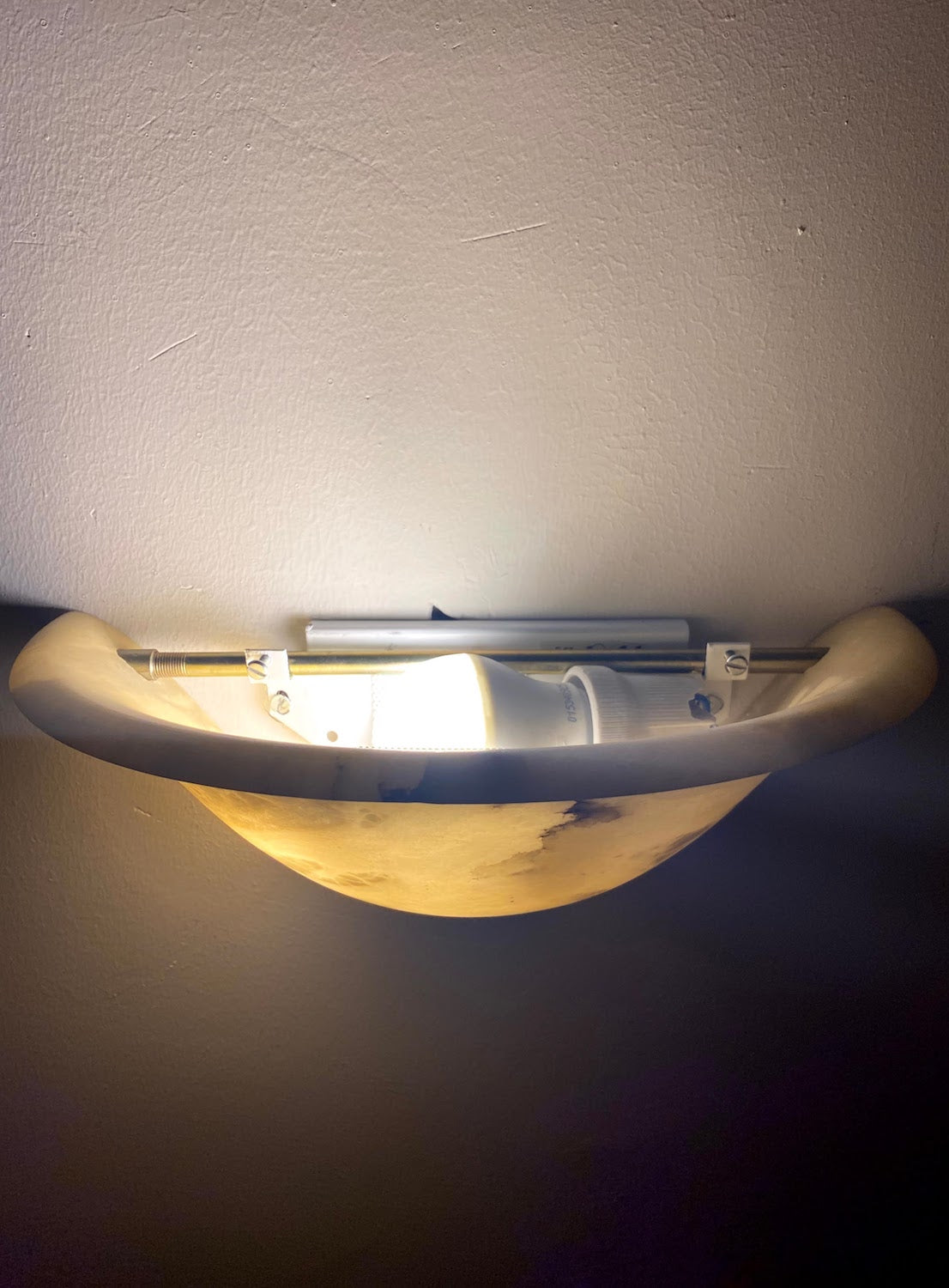 Alabaster Lamp - Hat Shape