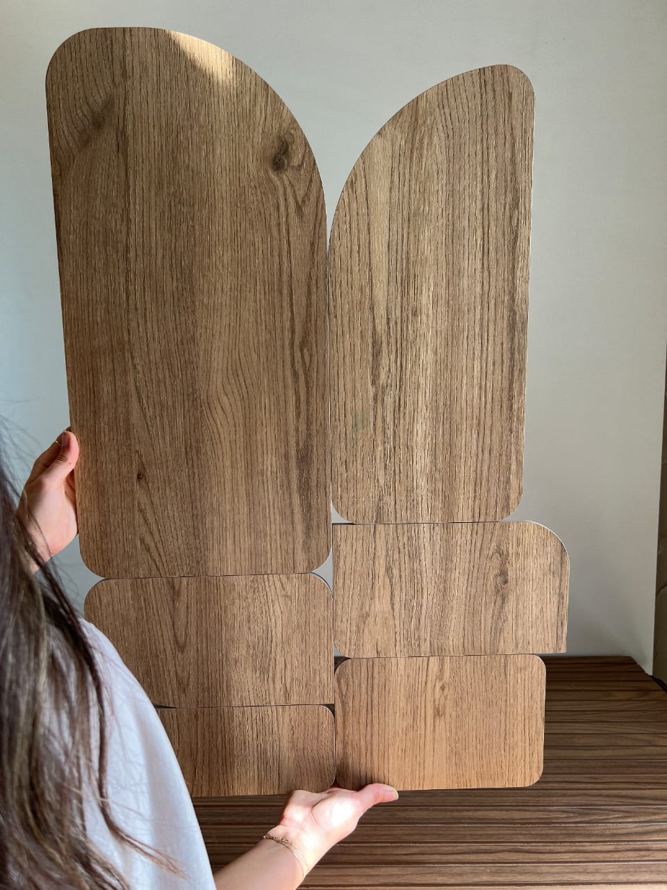 Curva - Oak - Wooden Wall Art