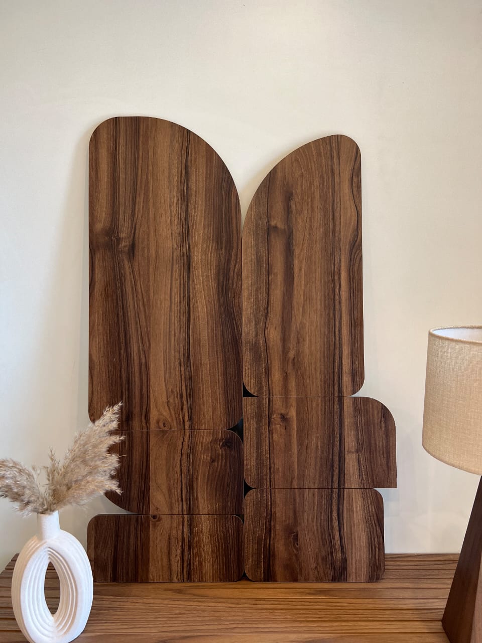 Curva - Walnut - Wooden Wall art