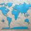 Monochrome World Map - Multiple Sizes
