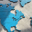 Monochrome World Map - Multiple Sizes