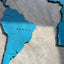 Monochrome World Map - Multiple Sizes