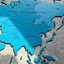 Monochrome World Map - Multiple Sizes