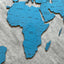 Monochrome World Map - Multiple Sizes
