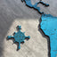 Monochrome World Map - Multiple Sizes