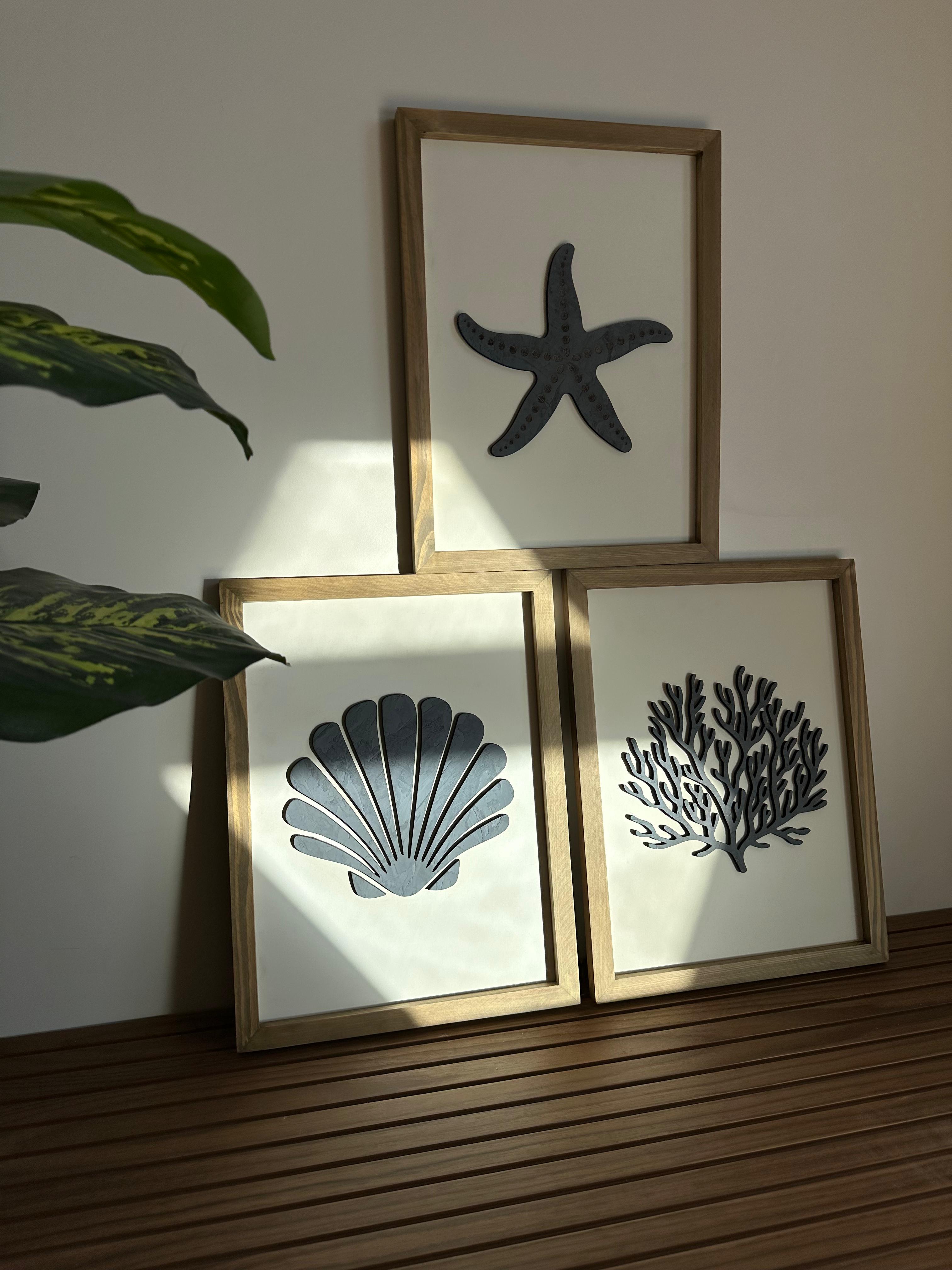 Beachside Trio - Wooden Wall Art