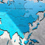 Monochrome World Map - Multiple Sizes