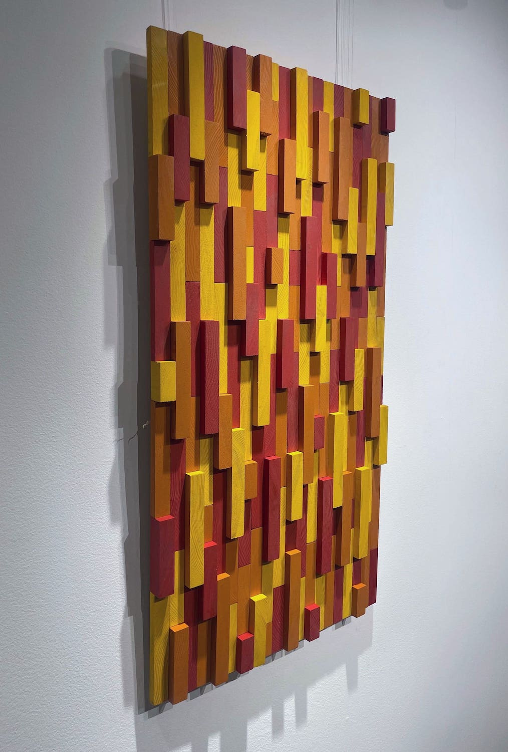 3D Colorful Rectangular Mosaic Wall Art