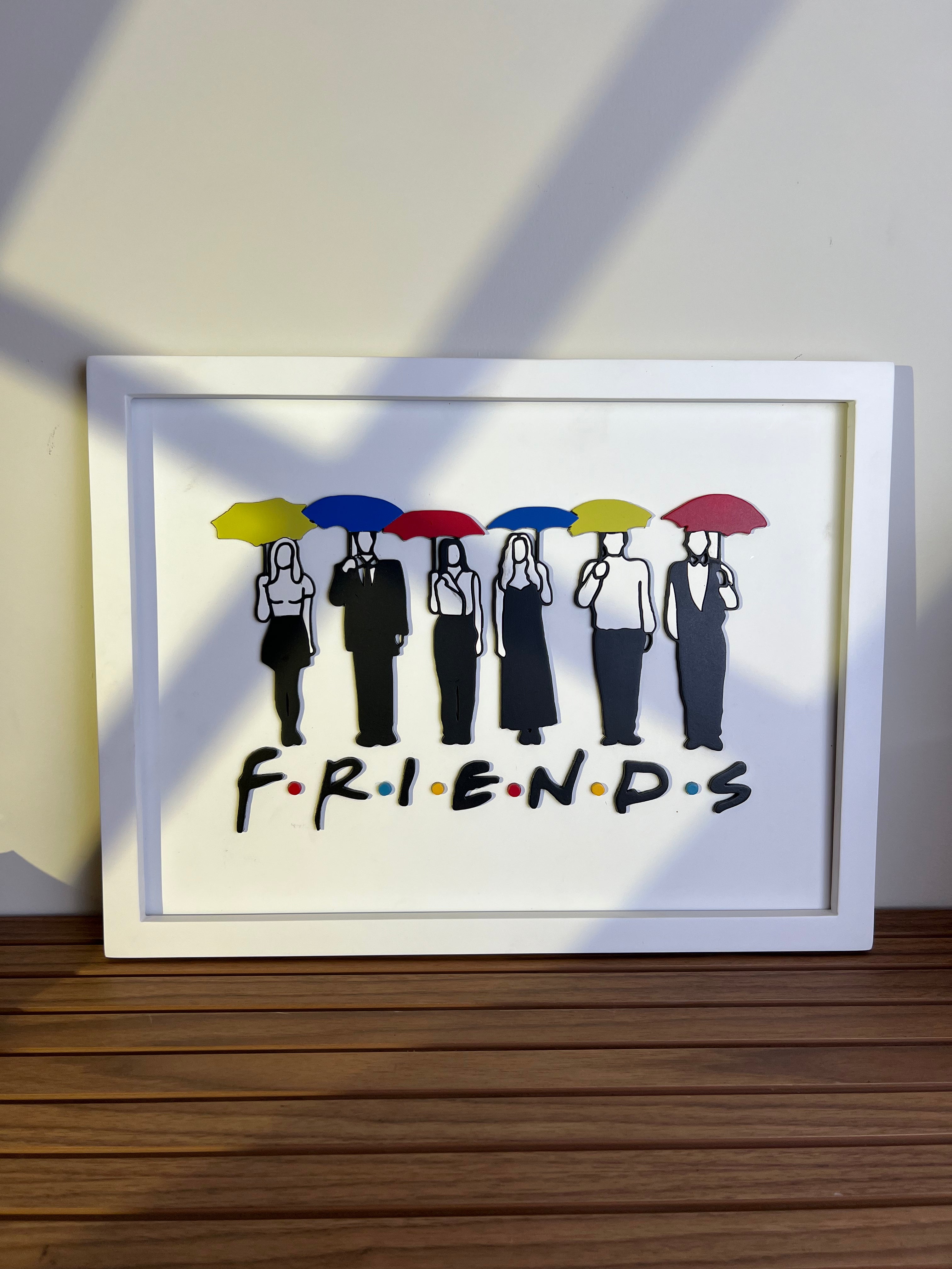F.R.I.E.N.D.S With Umbrellas - Wall Art