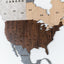 Wooden World Map - Multiple Sizes