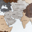 Wooden World Map 200cm / 79"