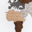 خريطة العالم الخشبية 150 سم / 59 بوصة