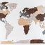 خريطة العالم الخشبية 200 سم / 79 بوصة