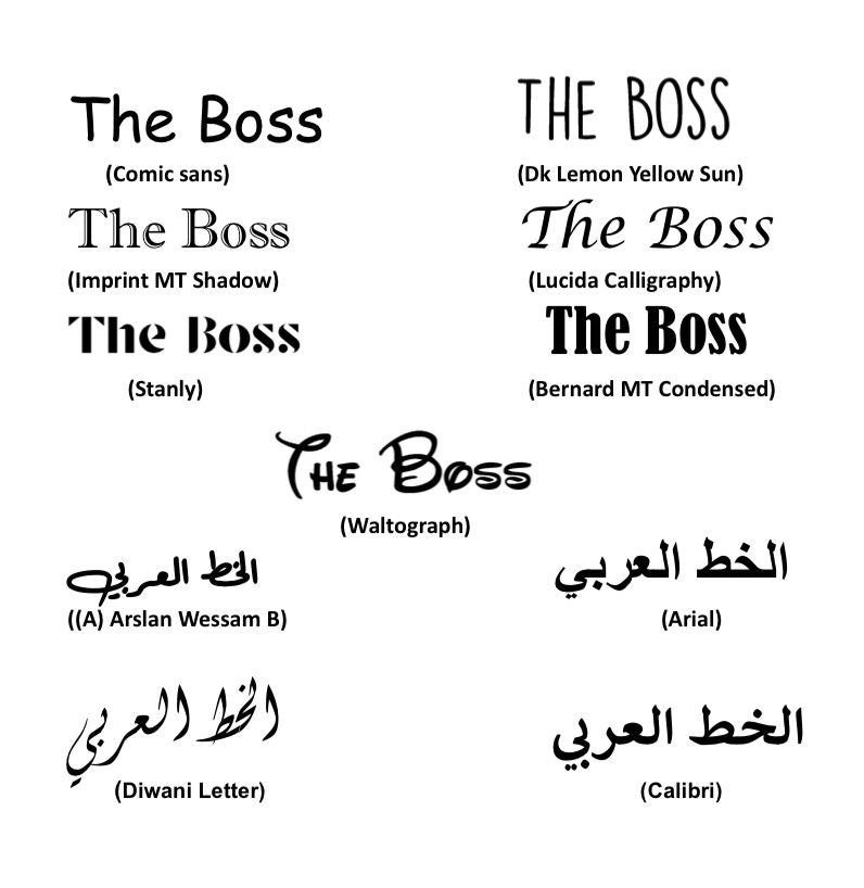 لوحة اسم خشبية