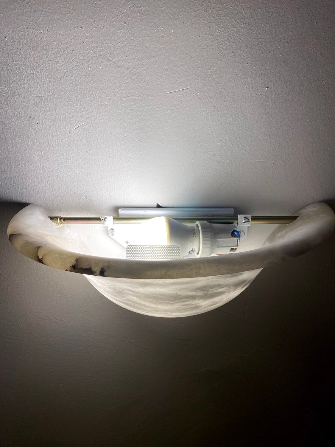 ضوء الرخام المرمر للجدار