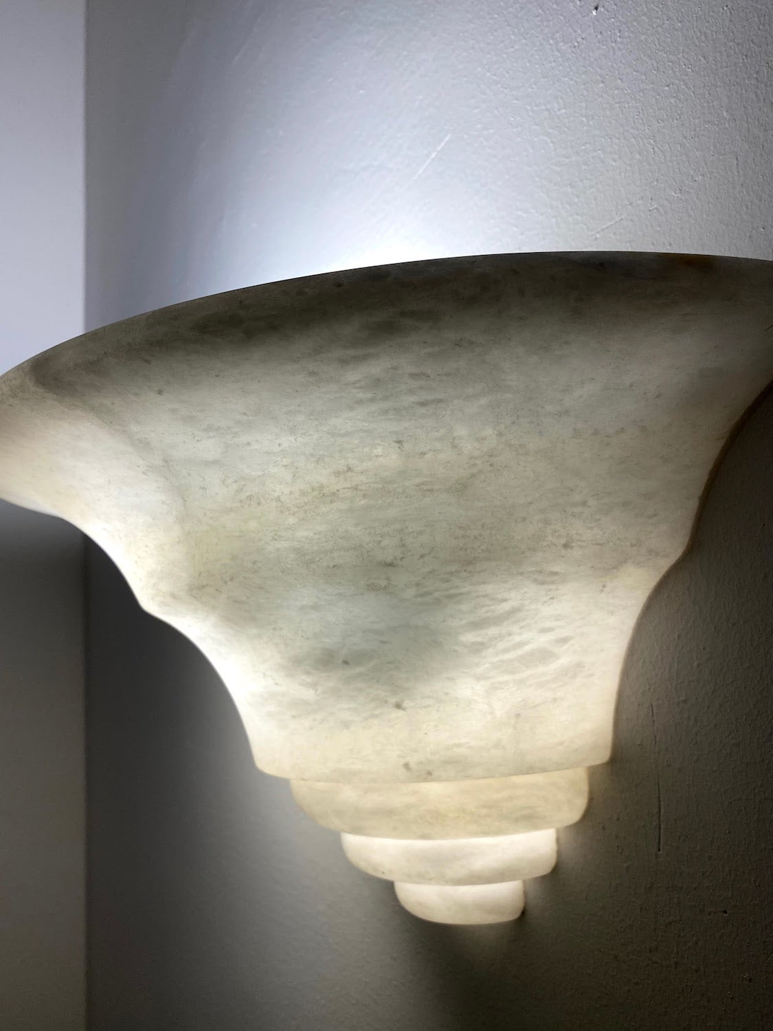 Cone Shaped Alabaster Lamp
